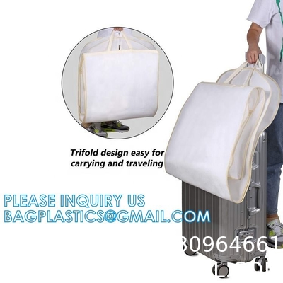 Custom Garment Bags For Children Folding Waterproof Carry On Garment Storage Bag RPET