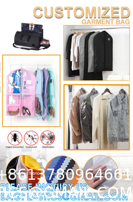 Custom Garment Bags For Children Folding Waterproof Carry On Garment Storage Bag RPET