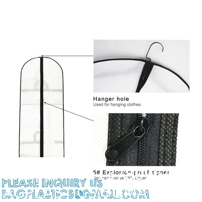 Gusseted Travel Garment Bag For Business, Foldable, Durable Thick Oxford Fabric Travel Suit Bag
