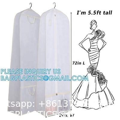 Bridal Gown Cover Cover - Long Term Storage Of Long Gowns Dresses Protection From Dust Damage