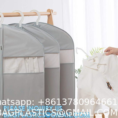 Carry On Garment Bag For Business Travel Canvas Leather Men Suit Cover, Non Woven Dust Cover Bags