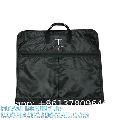 Business Garment Bag Cover For Suits Dresses Clothing Foldable Pockets, Carry On Garment Bag, Moving Bags