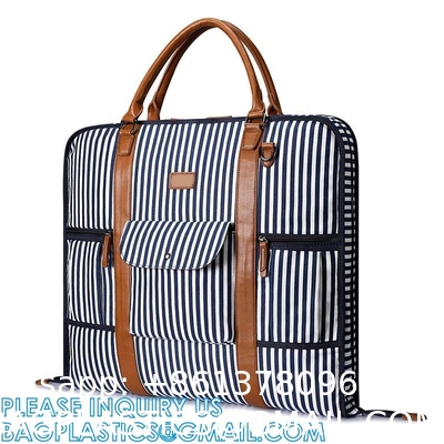 Business Garment Bag Cover For Suits Dresses Clothing Foldable Pockets, Carry On Garment Bag, Moving Bags
