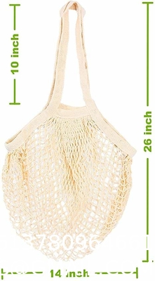 Organic Cotton String Washable Market Bag | Mesh Produce Bag, Fruits Vegetable Net Bag, Eco Net Bag