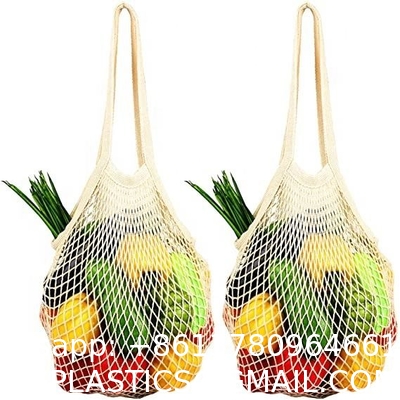 Organic Cotton String Washable Market Bag | Mesh Produce Bag, Fruits Vegetable Net Bag, Eco Net Bag