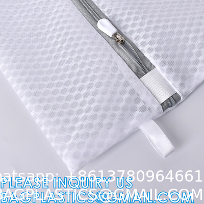Mesh Laundry Bags for Delicates with Premium Zipper, Travel Storage Organize Bag, Clothing Washing Bags