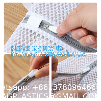 Mesh Laundry Bags for Delicates with Premium Zipper, Travel Storage Organize Bag, Clothing Washing Bags