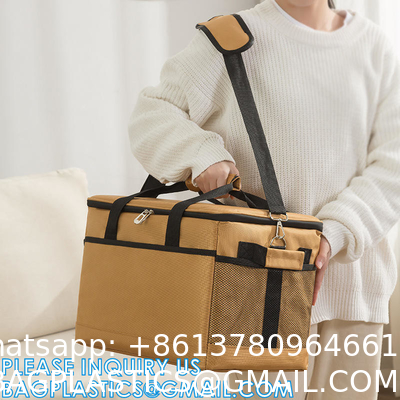 Custom Thermo Lunch Bags For Food Delivery, Bottle, Pizza Takeaway Cooler Bag, Delivery Motorcycle Lunch Bag