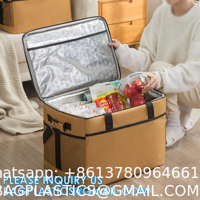 Custom Thermo Lunch Bags For Food Delivery, Bottle, Pizza Takeaway Cooler Bag, Delivery Motorcycle Lunch Bag