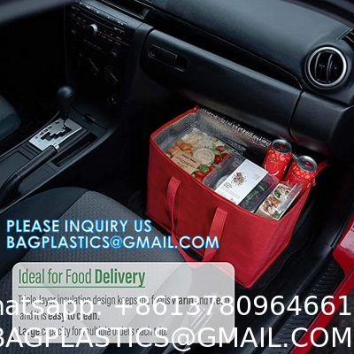 Insulated Pizza Delivery Bag Moisture Free For Catering Food Delivery, Restaurant, Cookouts Red picnic Bags