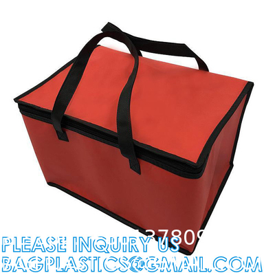XL Insulated Food & Grocery Delivery Bag - For Catering, Restaurants, Delivery Drivers, Zipper and Handles,