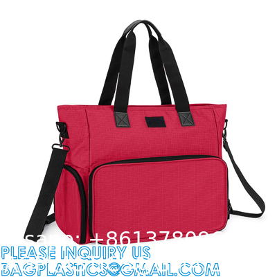 Home Health Nurse Bag Empty, Portable Medical Supplies Shoulder Bag For Hospice, Home Visit, Hospital Interns