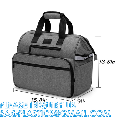 Home Health Nurse Bag Empty, Portable Medical Supplies Shoulder Bag For Hospice, Home Visit, Hospital Interns