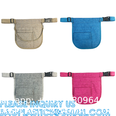 Side Fanny Bag Nursing Pocket Organizer Belt Nursing Accessories Pouch Waist Pack, Pill Bottle Organizer