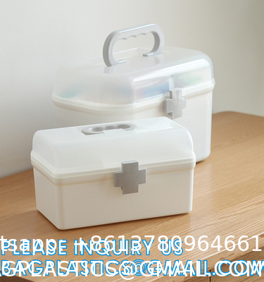 First Aid Kit Storage Containers Medicine Box Organizer, Cabinet, Medicine Supplies Bin, Emergency Tool Set