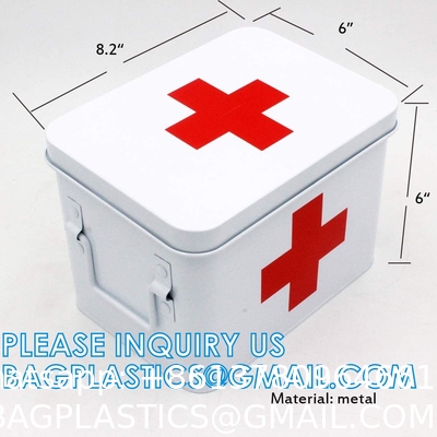 First Aid Kit Storage Containers Medicine Box Organizer, Cabinet, Medicine Supplies Bin, Emergency Tool Set