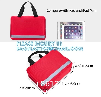 Emergency Treatment Medical Bags Multi-Pocket for Home School Office Car Traveling Hiking Trip Daycare