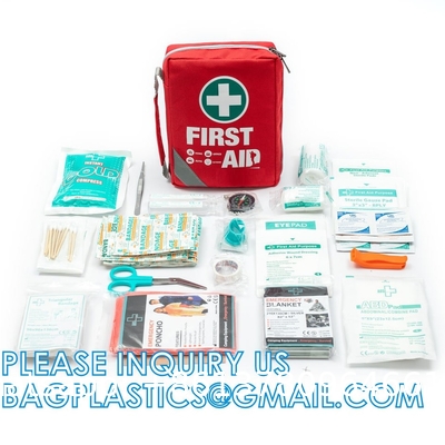 Emergency Treatment Medical Bags Multi-Pocket for Home School Office Car Traveling Hiking Trip Daycare