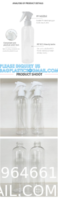 Spray Bottles, Refillable Bottle, Trigger Spray Bottle 150ml 200ml 250ml 300ml 500ml Plants Water Cleaning