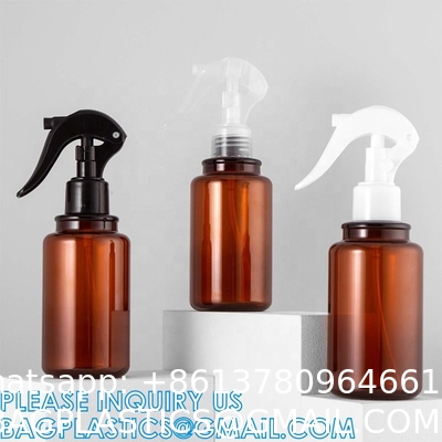 Amber Plastic Hair Salon Liquid Spray Container Mist Spraying 180ml Domestic Disinfectant Refill Trigger Pet