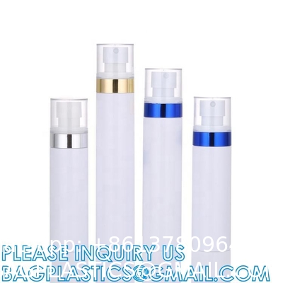 Cosmetic Spray Bottles PET Plastic 60ml 80ml 100ml 120ml Gold Plating Pump Water Liquid Spray Bottle OEM