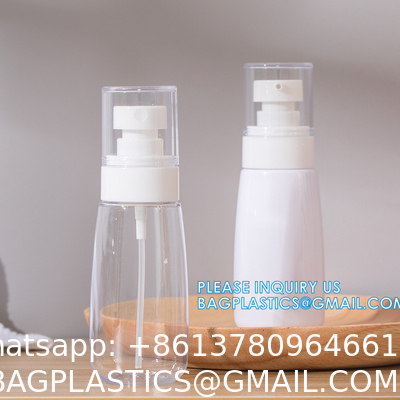 Trigger Spray bottle, Skincare PET Bottle Cosmetic Packaging 60ml 80ml Pump Empty Spray Bottle Pump Bottle