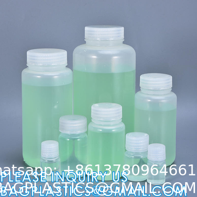 Square Chemical Plastic Biochemistry Medical Reagent Bottle 30ml 50ml 60ml 150ml 500ml 1000ml Custom Capacity