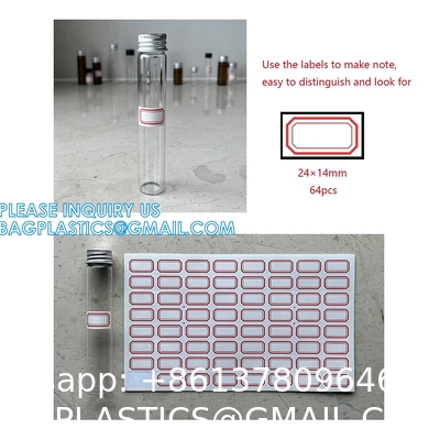 Plastic Glass Test Tubes with Cork Stoppers, Liquid Sample Vial, Leak-Proof, Jars Tube Containers With Wood Lid