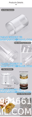 Multi Sizing 180ml To 2500ml Plastic Pop Top Cans For Food With Easy Open Lids Pet Jar, Ring Pull Top Can