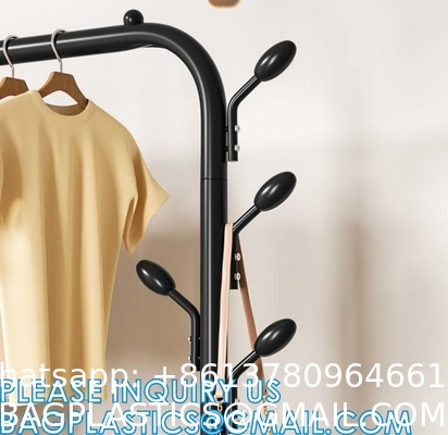 Clothes Rack, Garment Rack, Clothing Rack for Hanging Clothes, Drying Rack Hanger, Steel Frame, Mesh Storage Shelf