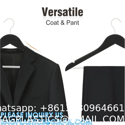 Solid Wood Suit, Premium New Fashion, Boutique, Wooden Hangers for Suit Coat Jacket, with Shoulder Grooves