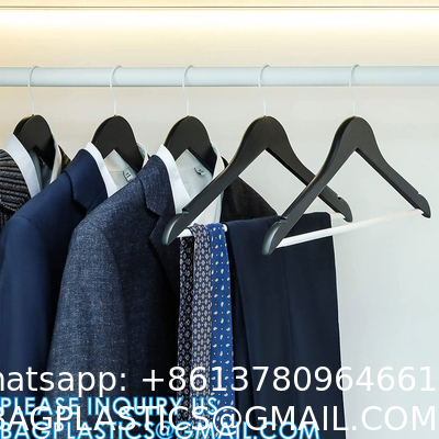 Solid Wood Suit, Premium New Fashion, Boutique, Wooden Hangers for Suit Coat Jacket, with Shoulder Grooves