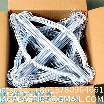 Laundry Hanger, Metal Wire Hanger Disposable Galvanized Coat Hanger White Hanger Used For Clothes Manufacturer