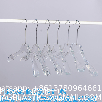 Luxury Clothes Hangers, Clothing Type Transparent Acrylic Clothes Hanger, Garment Coat Hangers For Cloth