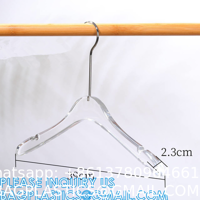 Luxury Clothes Hangers, Clothing Type Transparent Acrylic Clothes Hanger, Garment Coat Hangers For Cloth