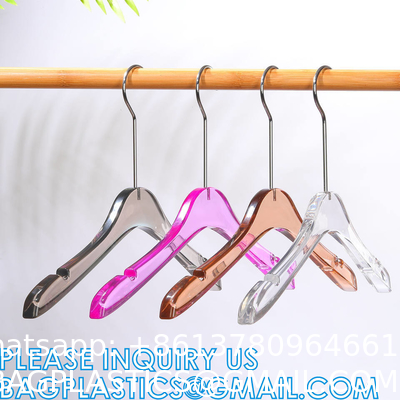 Luxury Clothes Hangers, Clothing Type Transparent Acrylic Clothes Hanger, Garment Coat Hangers For Cloth