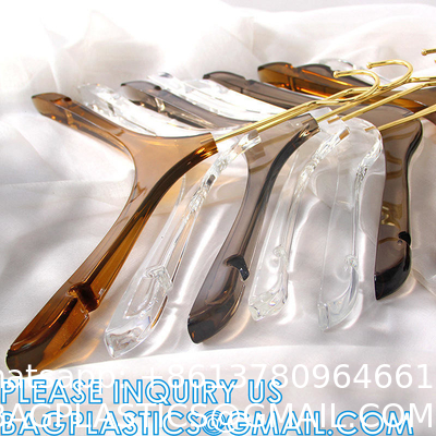 Luxury Clothes Hangers, Clothing Type Transparent Acrylic Clothes Hanger, Garment Coat Hangers For Cloth