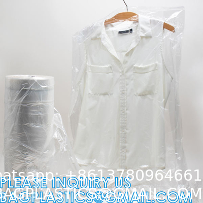 Compostable Dry Cleaning Perforated Clear biodegradable Garment/Laundry/Clothing Bags On Roll, Apparel Covers