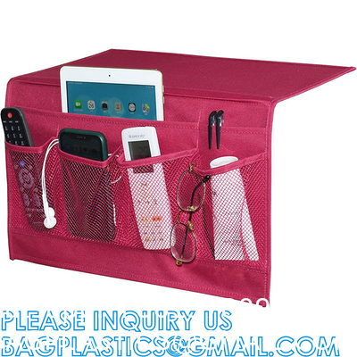 Custom Table Cabinet Storage Organizer, TV Remote Control, Bedside canddy, Mesh pockets, Storage Organizer
