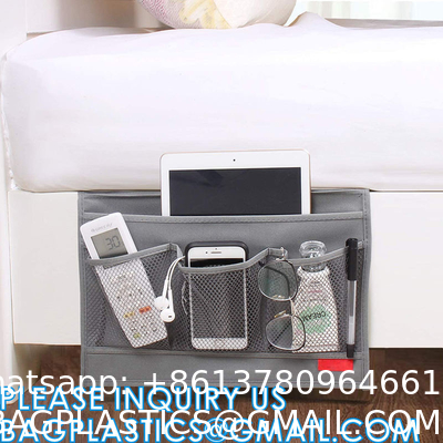 Custom Table Cabinet Storage Organizer, TV Remote Control, Bedside canddy, Mesh pockets, Storage Organizer