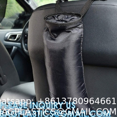 Car Trash Bags, Garbage Bag Hanging Detachable Bag for Car Trash Bag Hanging Back Seat Car Bag for Outdoor