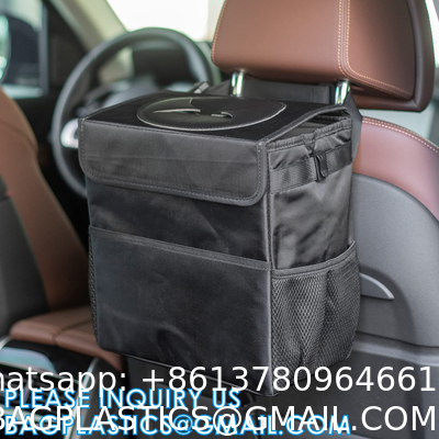 Car Trash Bags, Garbage Bag Hanging Detachable Bag for Car Trash Bag Hanging Back Seat Car Bag for Outdoor