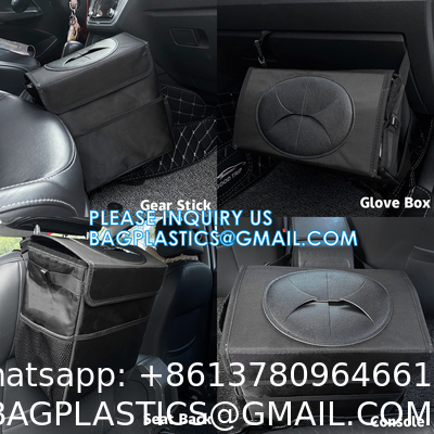 Car Trash Bags, Garbage Bag Hanging Detachable Bag for Car Trash Bag Hanging Back Seat Car Bag for Outdoor