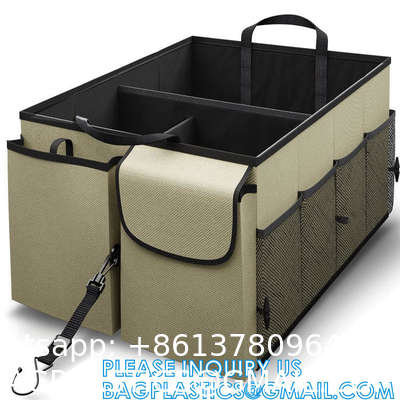 Trunk Organizer Foldable Car Storage Boxes Car Storage Bag, Organizer Multi-Compartment Collapsible Trunk storage