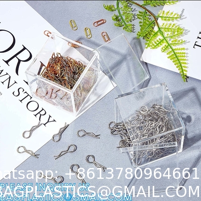 Acrylic Plastic Square Cube Small Acrylic Box Acrylic Storage Containers with Lid Stackable Cube Containers