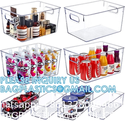 Plastic Storage Bins With Lids X-Large – Perfect Kitchen Or Pantry Organization, Fridge, Cabinet Organizers