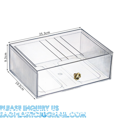 Cosmetic Storage Box Makeup Storage Container Organiser, Skincare Makeup Organizer, Brush Holder, Vanity Shelf