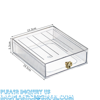 Cosmetic Storage Box Makeup Storage Container Organiser, Skincare Makeup Organizer, Brush Holder, Vanity Shelf