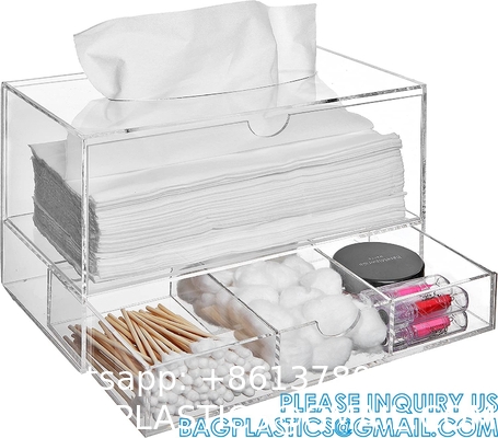 Cosmetic Storage Box Makeup Storage Container Organiser, Skincare Makeup Organizer, Brush Holder, Vanity Shelf