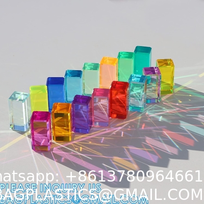 Clear Polished Acrylic Cube Cylinder, Square Display Block, Jewelry Display Holder Base Stands, Crafts Closet Show